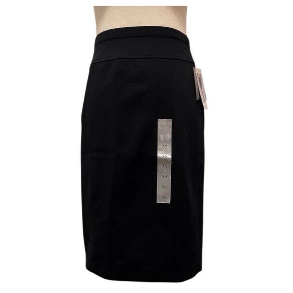 ELLEN TRACY PENCIL SKIRT SIZE XSMALL BLACK JERSEY KNIT PULL ON STRETCH NWT $59 - Picture 2 of 10